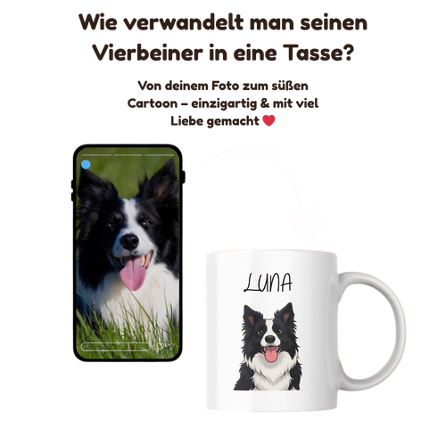 Cartoon Vierbeiner Tasse