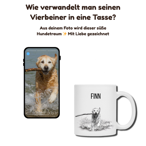Zeichnung Vierbeiner Tasse